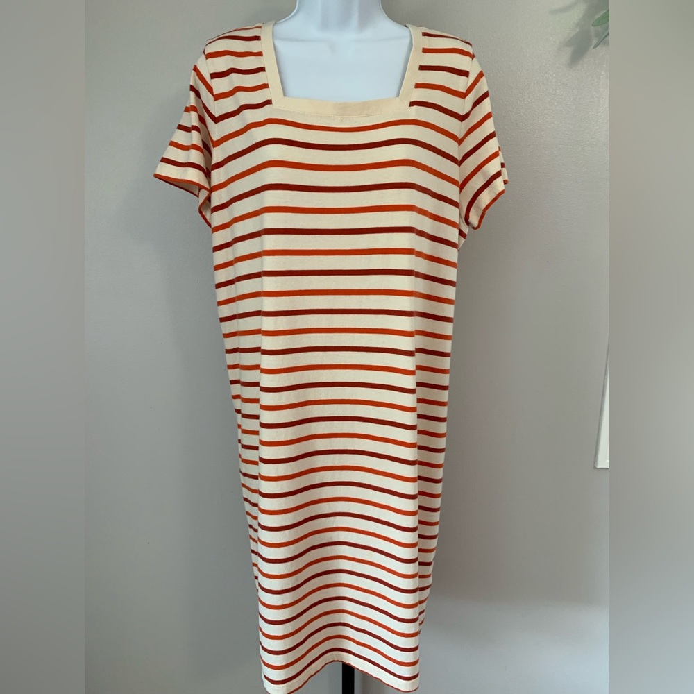 Susana Chic Cream Striped Dress